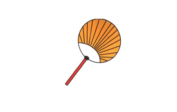 Tutorial on how to draw a small fan in simple strokes