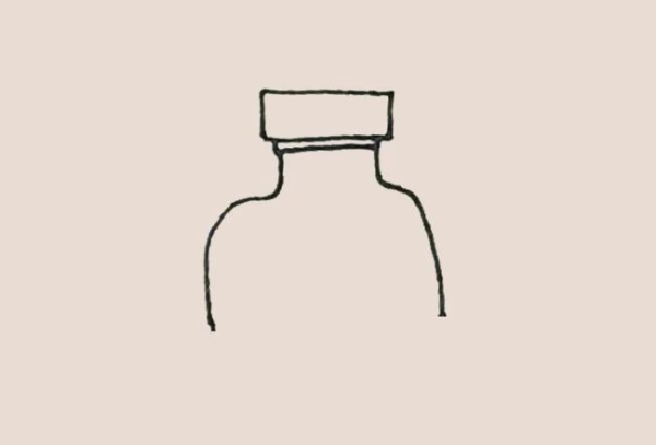 Simple drawing of ink bottle