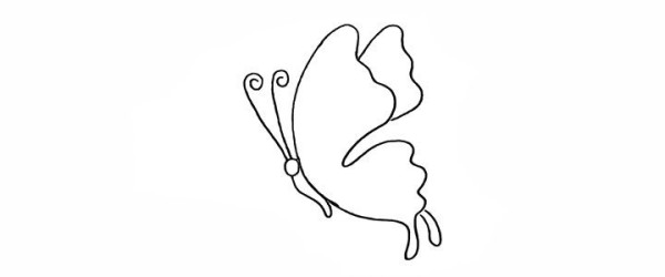 Beautiful butterfly simple drawing tutorial