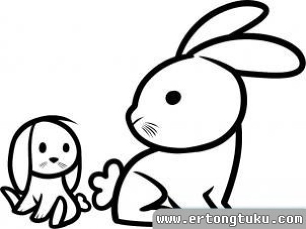 Cute simple drawing tutorial of little rabbit