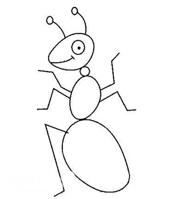 Kindergarten insect simple drawing lesson plan Ant