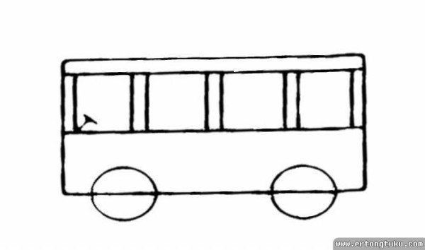 3 cute simple drawings of minibuses