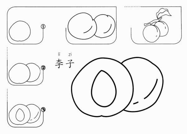 How to draw plums