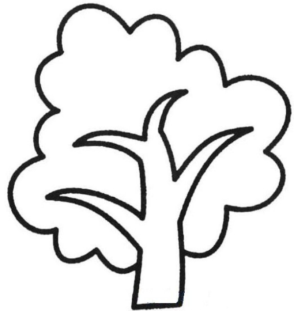 Simple tree drawing picture