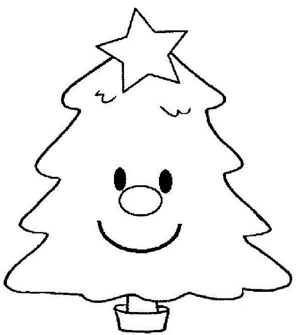 Simple Christmas tree drawing