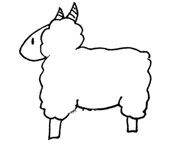 Learn to draw cute sheep