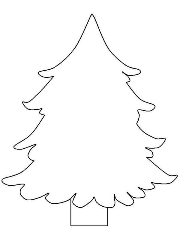 Super simple pine tree drawing