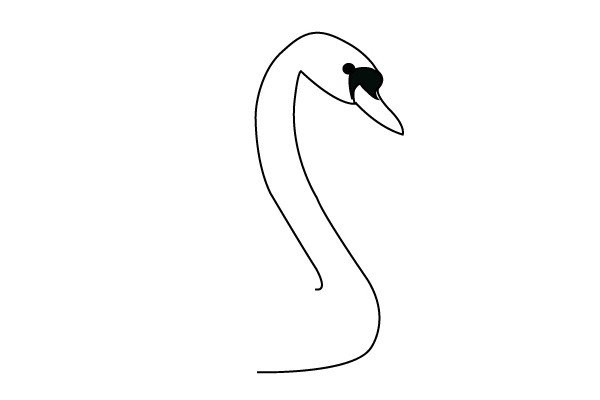 How to draw a swan with simple strokes