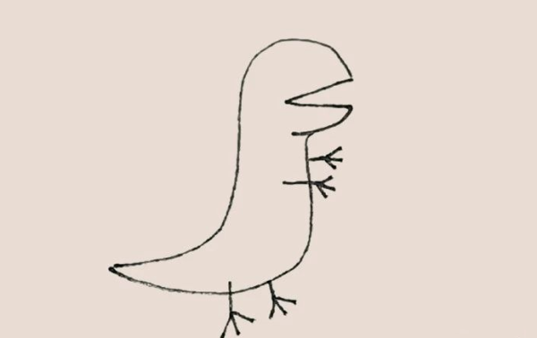 Georges dinosaur simple drawing