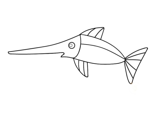 Swordfish simple strokes picture