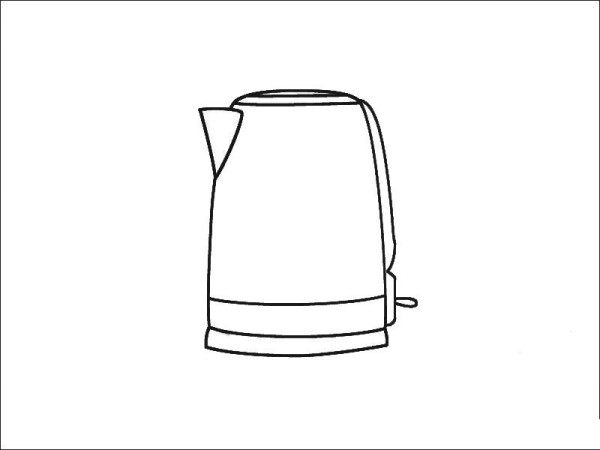 Simple strokes of electric kettle