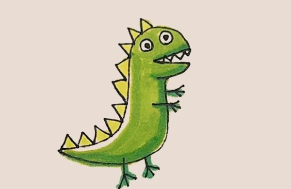 Georges dinosaur simple drawing