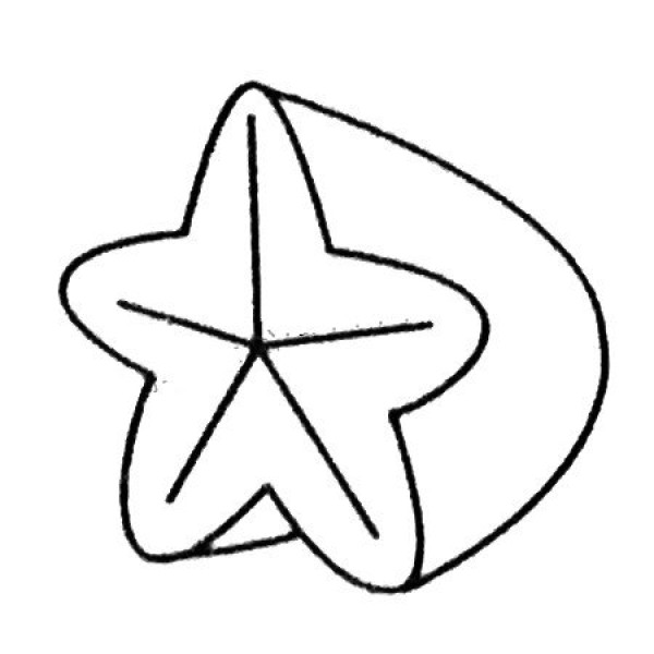 A complete collection of simple strokes of carambola and the steps of how to draw it