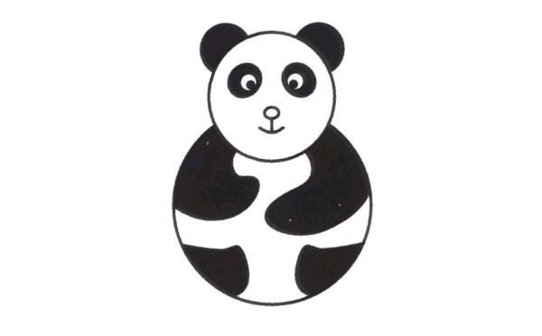 Sichuan panda simple drawing method sharing