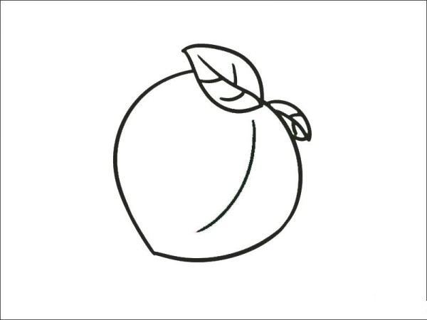 How to draw a peach