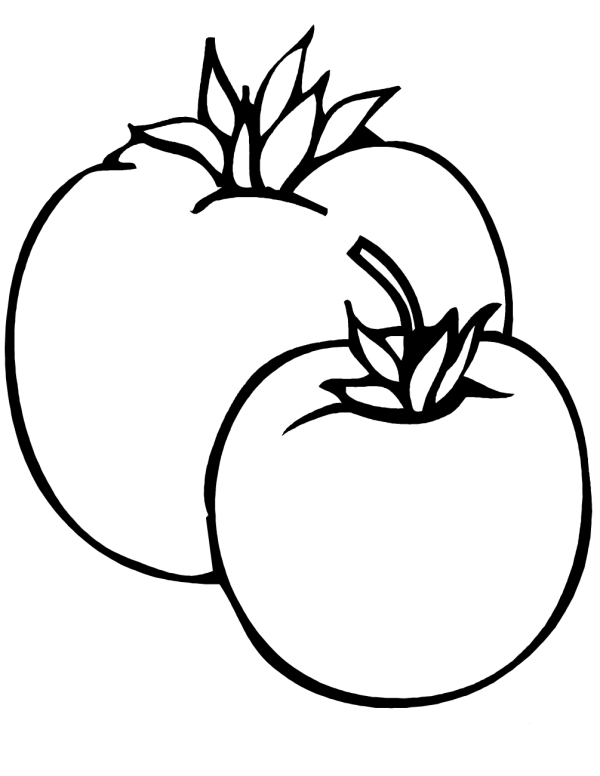 How to draw two tomatoes