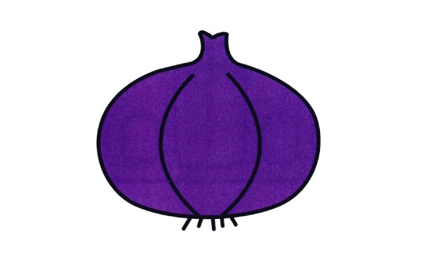 Garlic simple drawing coloring works