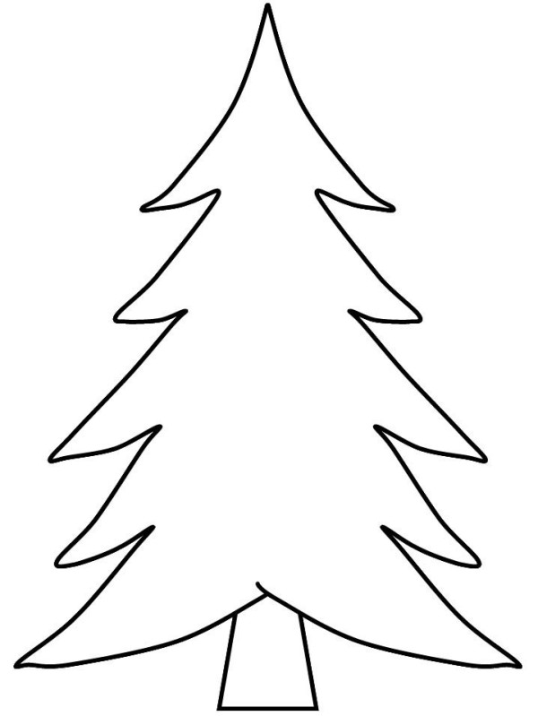 Super simple pine tree drawing