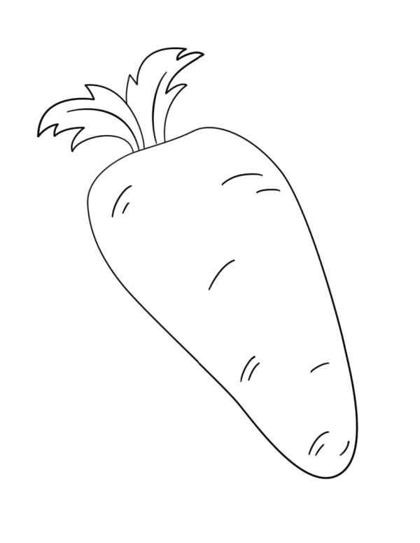 How to draw a simple carrot