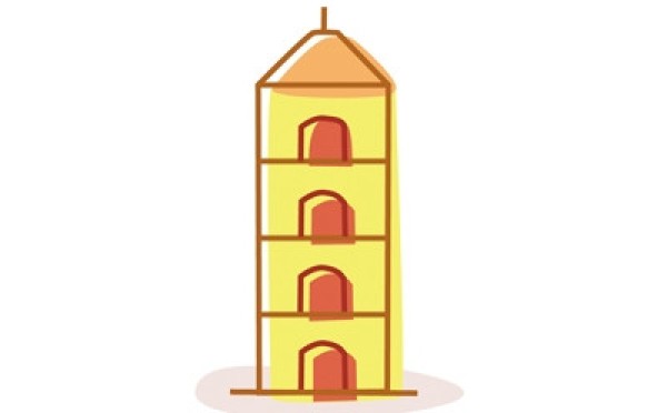 How to draw a simple tower