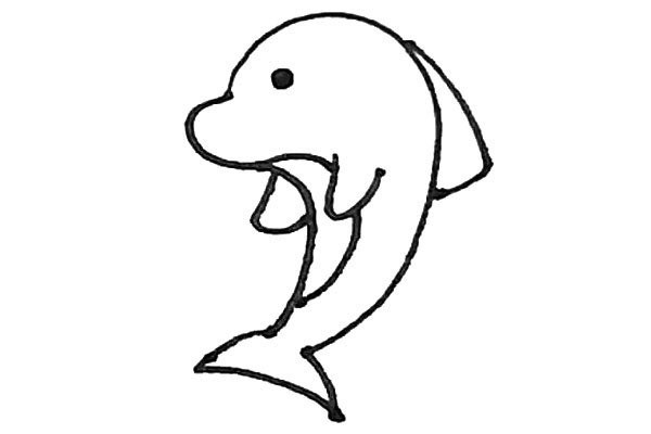 Children learn to draw dolphins easily