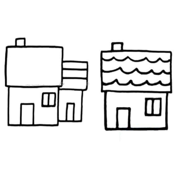 Cute little house simple drawing pictures