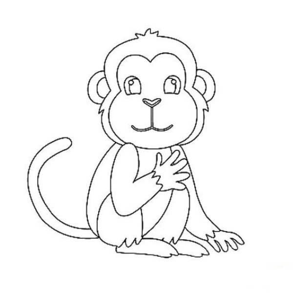 Teach you how to draw a little monkey