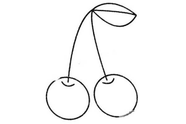 Complete collection of simple cherry drawings and drawing steps