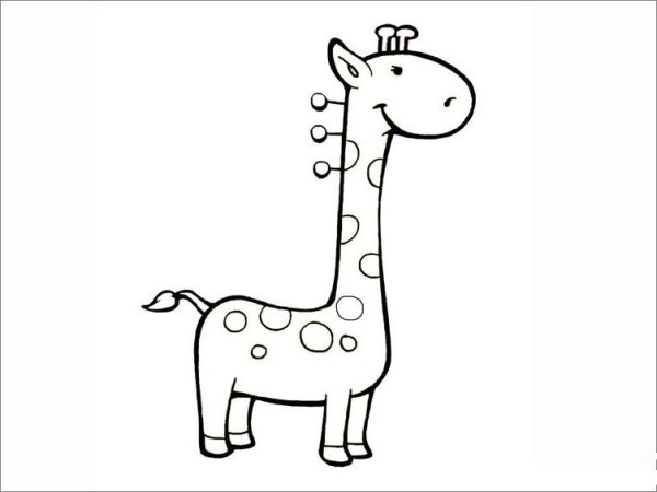 Giraffe simple strokes