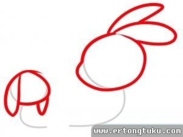 Cute simple drawing tutorial of little rabbit