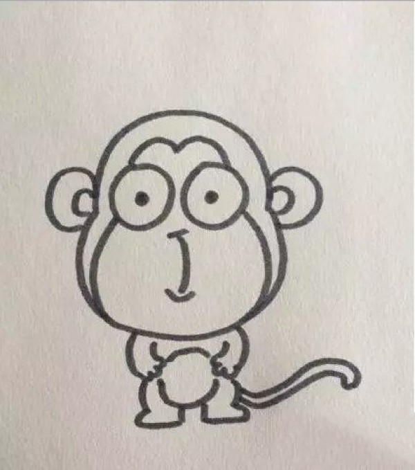 Simple monkey drawing