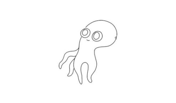 Draw a cute octopus