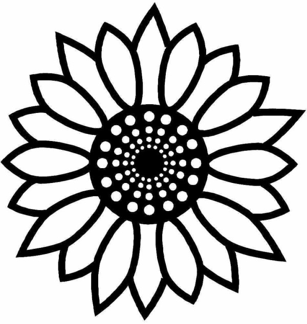 7 simple drawing pictures of sunflowers