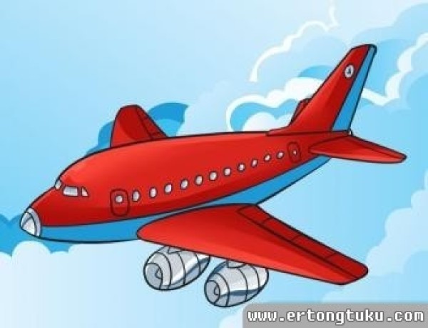 Boeing airplane cartoon simple drawing tutorial