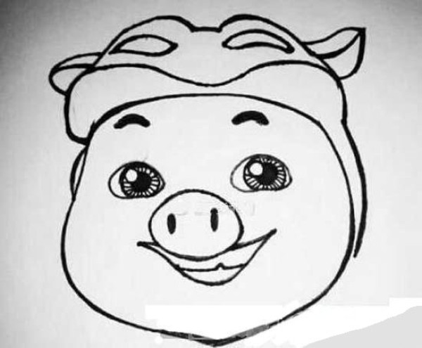 Pig man avatar simple picture