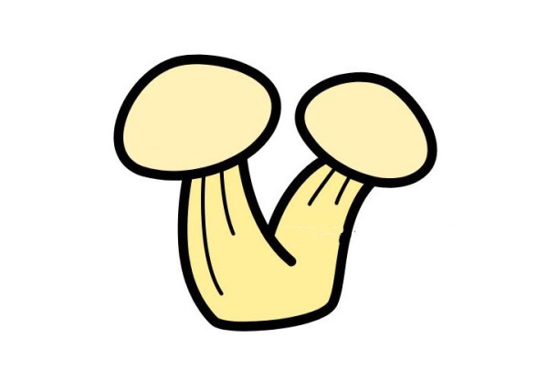 3 simple drawing pictures of mushrooms