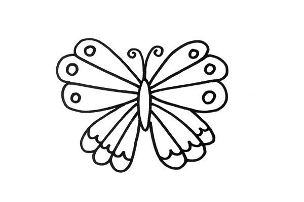 How to draw butterflies with different shapes