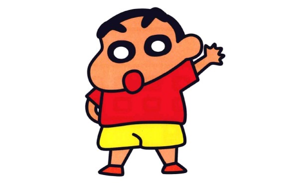 Super cute cartoon character Crayon Shin-chan simple drawing