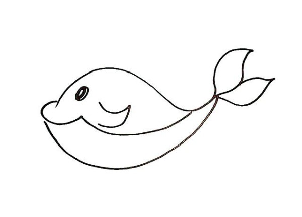 Simple whale drawing tutorial