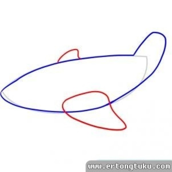 Simple drawing tutorial of small aircraft