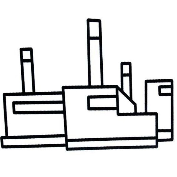 Factory simple drawing pictures