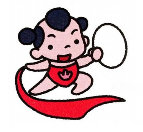 Childrens colorful little Nezha simple drawing pictures