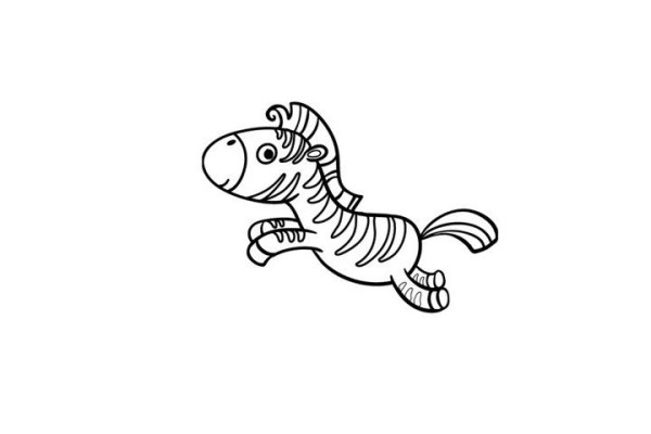 running zebra