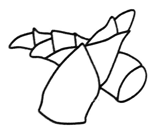 6 simple drawing pictures of bamboo shoots