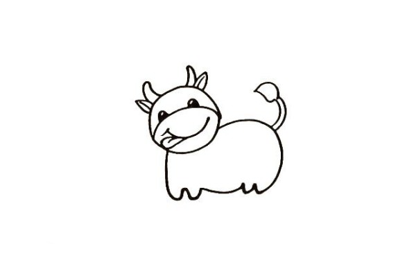 Draw a cute cow