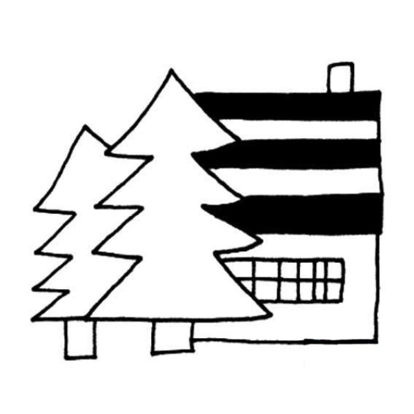 Simple and easy to draw small house