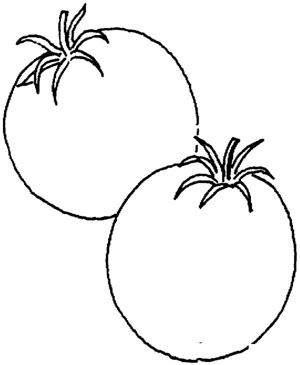 How to draw two tomatoes