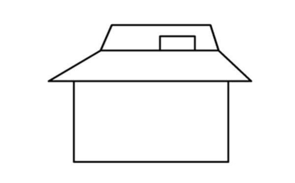 How to draw a simple house for children