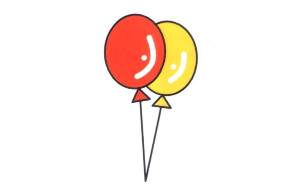 How to draw cartoon balloons in simple strokes