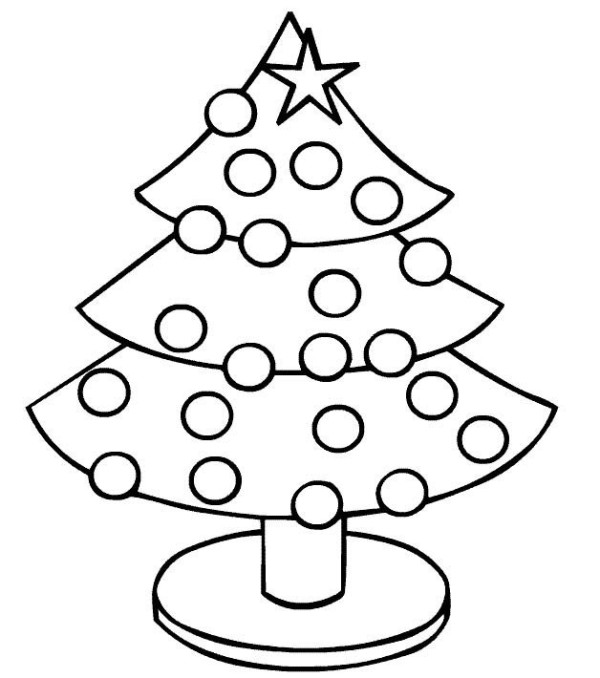 How to draw a simple Christmas tree